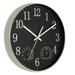 Ebern Designs 12" Wall Clock Glass/Plastic in Black | 12 H x 12 W x 1.57 D in | Wayfair 1B52E369742E4C14929F4F356B5ED8B1