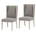 Wingback Chair - Gracie Oaks Swagger 22" Wide Polyester Wingback Chair Polyester in Gray | 43.5 H x 22 W x 27 D in | Wayfair