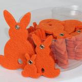 The Holiday Aisle® 24 Piece Bunny Holiday Shaped Ornament Fabric in Orange | 0.18 H x 3.5 W x 4 D in | Wayfair A23E426FEC0F42F89FAF703D526F9A15