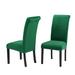 Red Barrel Studio® Zakeer Velvet Parsons Chair Wood/Upholstered/Velvet in Green | 41.5 H x 18.5 W x 24 D in | Wayfair