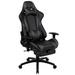 Inbox Zero Ergonomic Soft Computer Gaming Chair w/ Fully Reclining Back & Slide-Out Footrest Faux /Upholstered in Gray | Wayfair