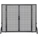 17 Stories Highfill 1 Panel Steel Fireplace Screen Steel in Black/Gray | 31 H x 39 W x 8 D in | Wayfair DD37B80CF85A448F867FCA2137A25059