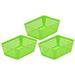 Rebrilliant Storage for Office Drawer Plastic Basket Set Plastic in Indigo | 2.25 H x 9 W x 6 D in | Wayfair 828A143FA0EE49C7AFF41C7332ADCD99