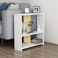 Latitude Run® Amvi Sled End Table w/ Storage Wood in White | 25.2 H x 23.6 W x 7.1 D in | Wayfair 0C6CBA8ED11B415881CA57FB3977C77F