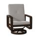 Woodard Vale Swivel Outdoor Rocking Chair w/ Cushions in Gray | 37.5 H x 27.5 W x 31 D in | Wayfair 7D0472-48-87N
