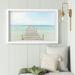 Sand & Stable™ 'Bright Ocean's View' - Picture Frame Photograph Print on Paper in Blue/Brown | 8 H x 12 W x 1.5 D in | Wayfair