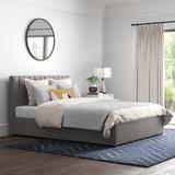 Mercury Row® Cletus Upholstered Low Profile Storage Platform Bed Metal | 41.5 H x 64.5 W x 85.5 D in | Wayfair 46E69C72094843BA9C2703BBB6CCAD51