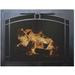 Winston Porter Hakim (Elegant) Cabinet Style Steel Fireplace Door Steel in Black | 28 H x 35 W x 3 D in | Wayfair DD0C4AF3FFCD4968AB4B9C7832E78933