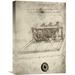 Vault W Artwork 'Mechanical Sketches' by Leonardo Da Vinci Graphic Art on Wrapped Canvas in Gray | 22 H x 15.5 W x 1.5 D in | Wayfair