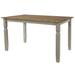 Rosalind Wheeler Nolea Pine Solid Wood Dining Table Wood in Gray/Brown | 29.53 H x 59.06 W x 29.53 D in | Wayfair D8A10CF01FEE43FDA9FD805644340C2C