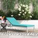 Wade Logan® Bashira 76" Long Reclining Chaise Lounge w/ Cushions Metal | 37.5 H x 25 W x 76 D in | Outdoor Furniture | Wayfair