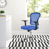 Ebern Designs Crenguta Mesh Task Chair Upholstered/Mesh, Steel in Blue | 35.83 H x 22.93 W x 23.22 D in | Wayfair CC248E81CADC4336AA70B5BE3BAE6CB8