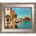 Canora Grey 'Venice Midday Sandman' by Roman Fedosenko - Picture Frame Painting Print on Canvas in Blue/Yellow | 16.5 H x 14.5 W x 2 D in | Wayfair