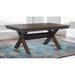 Kelly Clarkson Home Gigi 70" Solid Wood Farmhouse Trestle Base Dining Table Wood in Brown | 30 H x 70 W x 42 D in | Wayfair