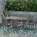 Winston Porter Josannah Contemporary 6 Seater Wicker Outdoor Dining Set Metal/Wicker/Rattan in Gray | 29 H x 59 W x 35.5 D in | Wayfair