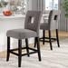 Andover Mills™ Aayush 26.25" Counter Stool Wood/Upholstered in Gray | 39.5 H x 18 W x 21 D in | Wayfair 2DFBB48CCF984E4EBC2239CCA5E4653E