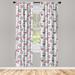 East Urban Home Blooming English Rose Semi-Sheer Rod Pocket Curtain Panels Polyester | 84 H in | Wayfair 850D055946384C17A2FBC8B556C0DE3D