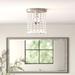 House of Hampton® 1 - Light 8" Flush Mount Crystal in Gray | 9.25 H x 8 W x 8 D in | Wayfair B0F875566A984EFA8780790E0CA14855