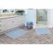 Charlton Home® Roanoke Cotton 2 Piece Bath Rug Set w/ Non-Slip Backing Nylon in Blue | Wayfair CHLH4039 29087976