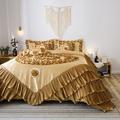 Rosdorf Park Etter 6 Piece Comforter Set Polyester/Polyfill/Microfiber/Satin/Cotton in Yellow | California King | Wayfair