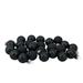 Northlight Seasonal 24ct Glass 2-Finish Christmas Ball Ornaments Glass in Black | 1 H x 1 W x 1 D in | Wayfair 32629155