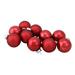 Northlight Seasonal 10ct 2-Finish Glass Christmas Ball Ornaments 1.75" (45mm) Glass in Red | 1.75 H x 1.75 W x 1.75 D in | Wayfair 32629156