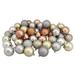 Northlight Seasonal Shatterproof Christmas Ball Ornaments 2.5" (60mm) Plastic in Red/Gray | 2.5 H x 2.5 W x 2.5 D in | Wayfair 32911670