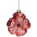 Northlight Seasonal 3.5" Glass Flower Christmas Ornament Glass in Red | 3.5 H x 3.5 W x 3.5 D in | Wayfair NORTHLIGHT GB26164