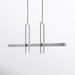 AllModern Follen 3 - Light Kitchen Island Rectangle LED Pendant Glass in Gray | 15.98 H x 36.02 W x 4.13 D in | Wayfair