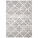 Black 30 x 0.79 in Indoor Area Rug - George Oliver Kohn Geometric White/Light Gray Area Rug Polypropylene | 30 W x 0.79 D in | Wayfair