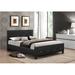 Hokku Designs Agesilao Platform Bed Upholstered/Metal/Faux leather in White | 36 H x 41 W in | Wayfair AAA50986808B4F4FA515561C7864F44E