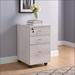 Inbox Zero 3-Drawer Mobile Vertical Filing Cabinet Wood in Gray | 27 H x 15 W x 19 D in | Wayfair A173E3FAE0AA4A27AE81A8C772C1A856