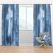 Design Art No Pattern & Not Solid Color Semi-Sheer Thermal Rod Pocket Single Curtain Panel Polyester/Linen in Green/Blue | 63 H in | Wayfair