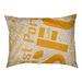 ArtVerse Designer Rectangle Pillow Metal in Orange | 14 H x 40 W x 30 D in | Wayfair CIT180-SDBOUT