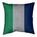 ArtVerse Vancouver Hockey Striped Pillow Polyester/Polyfill/Cotton Blend in Gray/Green/Blue | 16 H x 16 W x 3 D in | Wayfair NHS223-SLPG6CT