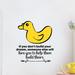 Zoomie Kids Your Dream Duck Animal Life Cartoon Quotes Wall Decal Vinyl in Yellow | 10 H x 10 W in | Wayfair 9C51313C410C4F088C9913FD00C1B83F