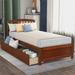 Red Barrel Studio® Ajita Twin Storage Platform Bed Wood in Brown | 37.5 H x 41.7 W x 79.5 D in | Wayfair 2F1B9851EE6A42D58703BA3308DD572A