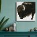 Millwood Pines Bison Bull - Wrapped Canvas Print Canvas, Solid Wood in Brown | 10 H x 10 W in | Wayfair 3F3EB82DF1A74B5CAA904C0FFF380D4C