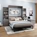 Hokku Designs Korte Queen Solid Wood Storage Office Murphy Bed Wood & Metal in Gray/Brown | Wayfair 7E23827F6B8241858FD44AC1A5DE6BB8