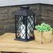 Breakwater Bay Parkwoods 11" Solar Powered Integrated LED Outdoor Lantern in Gray | 11 H x 5.5 W x 5.5 D in | Wayfair