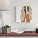 Wade Logan® 'Herself III' by Melissa Wang - Wrapped Canvas Painting Print Canvas in Brown/Orange/Pink | 12 H x 12 W x 1.25 D in | Wayfair