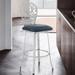 Rosdorf Park Herdon Contemporary Swivel Counter or Bar Height Bar Stool in Brushed Stainless Steel | 46 H x 22 W x 18 D in | Wayfair LCCHBABSGR30