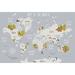 Redwood Rover Aitken Peel & Stick World Map & Animal Wallpaper Vinyl in Gray/White | 75 W in | Wayfair A73C5D6441B14C4E8E57386E2609D227