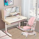 Isabelle & Max™ Dhela 37.4" Writing Desk w/ Optional Hutch & Chair Set Wood/Metal in Pink | 37.7 H x 37.4 W x 25.6 D in | Wayfair