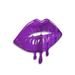 Ebern Designs Melting Dripping Lips Acrylic Wall Décor in Indigo | 12 H x 16 W x 1 D in | Wayfair 678AA0E6B9C64914BC4BB9A5ADACBF17