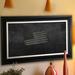 Rayne Mirrors Grand Wall Mounted Chalkboard Manufactured Wood in Black/Brown | 55 H x 49 W x 1.5 D in | Wayfair B54/42.5-48.5