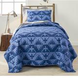 Pendleton Spider Rock Coverlet/Bedspread Set Cotton in Blue/White | Twin Coverlet/Bedspread + 1 Sham | Wayfair 17341