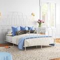 Willa Arlo™ Interiors Magdeline Bed Metal in White | 59 H x 55.875 W x 77.25 D in | Wayfair CC8DC7D011CB4D60B974BDEE26FDF7AA