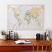 Maps International Roll-Down Huge Classic World Map | 23 H x 33 W x 1 D in | Wayfair WM01192A_MS_FSLAM