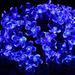 The Holiday Aisle® Flower Fairy 50 Light Solar String Lighting in Green/White/Blue | 12.1 H x 2.6 W x 2 D in | Wayfair